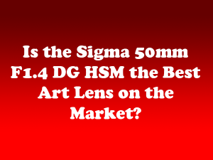 Is the Sigma 50mm F14 DG HSM the Best Art Lens on the Market